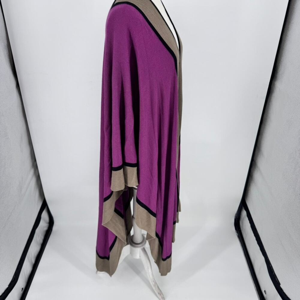 LouLou de la Falaise Missy Wrap Purple Rayon Cotton Long - Picture 4 of 5